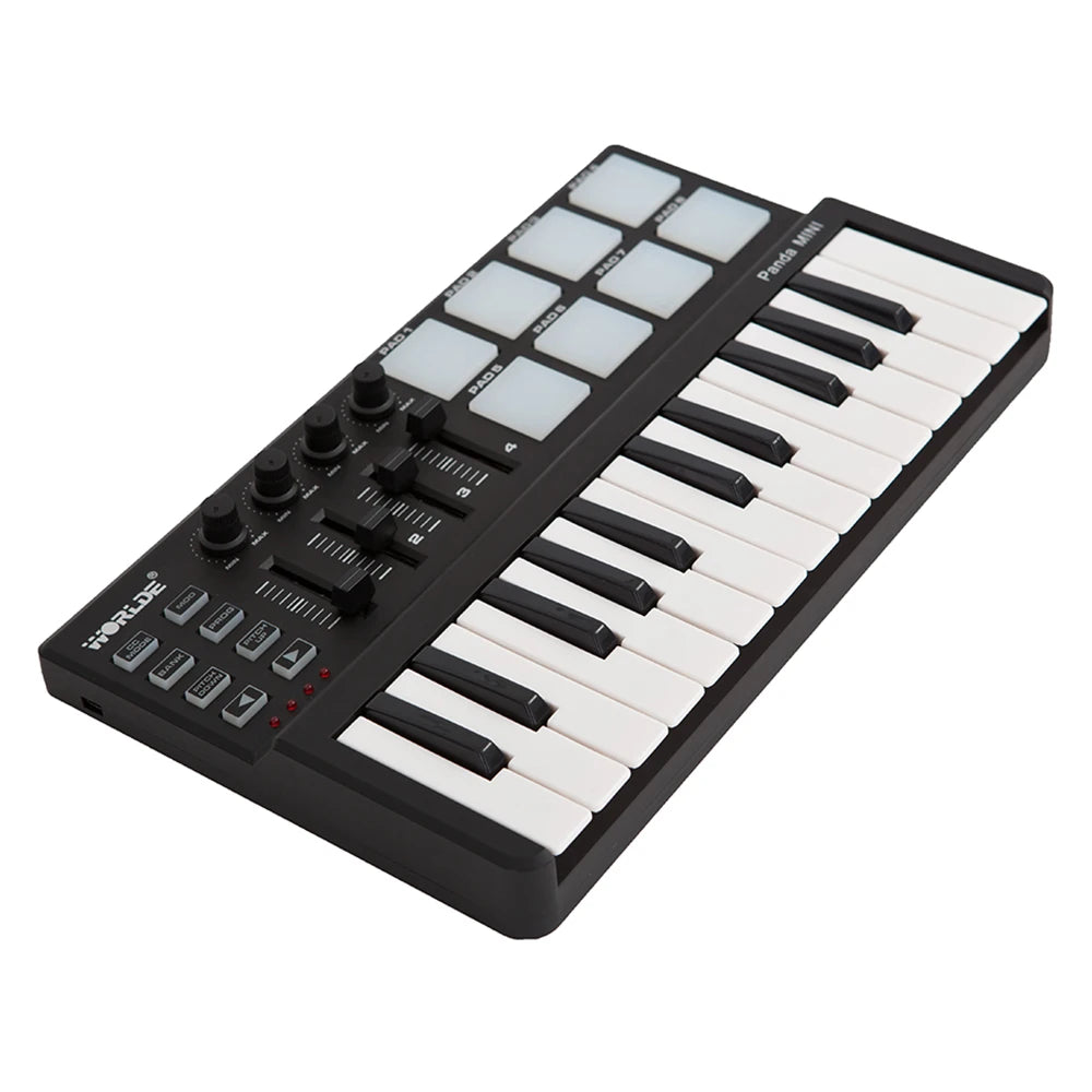Hot-sale Portable mini 25-Key Keyboard &Drum Pad