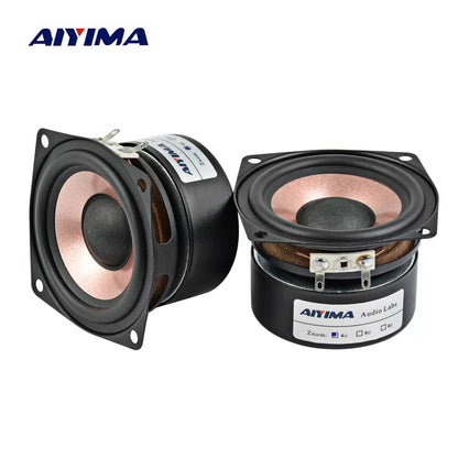 AIYIMA 2Pcs 2.5 Inch Audio Speakers 4 Ohm 8 Ohm 15W