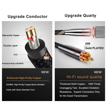 SKW High-end RCA Cable 2 RCA to 2 RCA Audio Cable