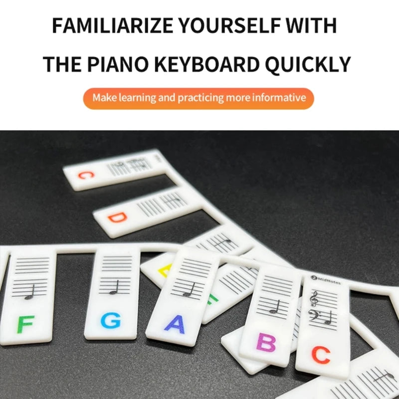 Piano Keyboard Stickers for 88/61 Key