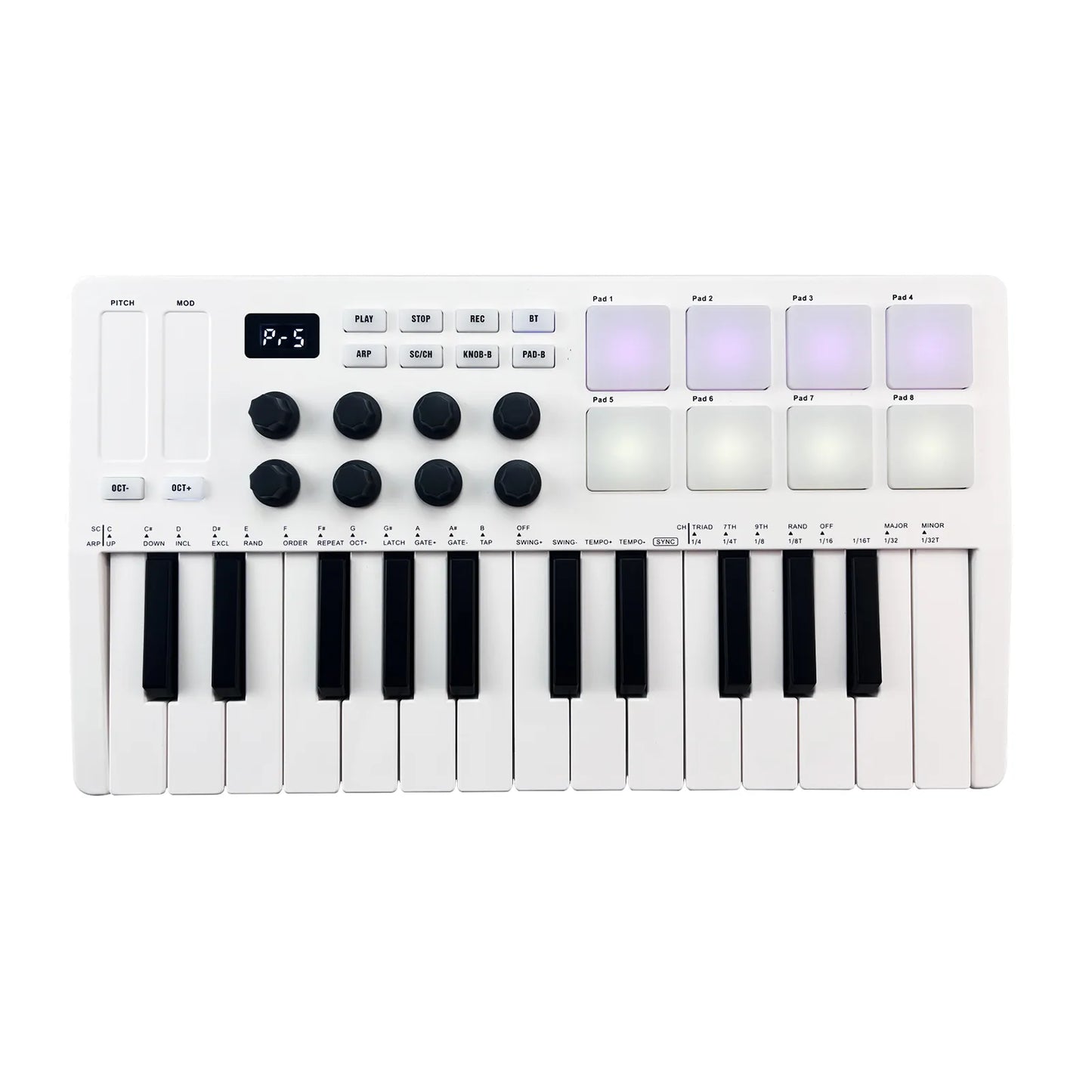 M-VAVE Portable MIDI 25-Key USB MIDI Keyboard